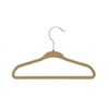 Honey-Can-Do Velvet-Touch Kids' Hangers, 6 7/8" x 11", Tan, Pack Of 60