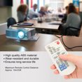 thumbnail image 3 of Remote Control Replacement, Projector Remote Control Black ABS 10m / 33ft Remote Range  for SANYO CXZR, 3 of 7