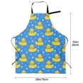 thumbnail image 2 of Kdxio Cute Yellow Rubber Ducks Apron with Pockets Adjustable Kitchen Aprons for Men Women Waterproof Aprons for Cooking,Drawing,Crafting, Baking Household Cleaning, 2 of 5
