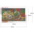 thumbnail image 2 of Diamante pintura 5D DIY taladro redondo completo dinosaurio Kit decoración del hogar arte artesanía, 2 of 9