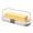 White, variant on Butter Dish with Lid for Countertop and Refrigerator Door Shelf, Airtight Butter Keeper Container, Locking Butter Holder