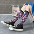 thumbnail image 5 of Yiaed white Skull Flower Print Great elasticity Adult Stockings Sports socks for Men and Women, 5 of 6