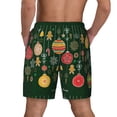 thumbnail image 4 of Uemuo Christmas Pattern Mens Swim Trunks Quick Dry Board Shorts with Mesh Lining, Stretch Beach Shorts Quick Dry No-Chafing Board Shorts-Small, 4 of 9