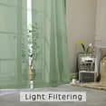 thumbnail image 2 of OVZME Sheer Scarf Valances for Windows 216 in Extra Long, Window Scarf Drapes Rod Pocket Backdrop for Wedding Arch Draping/Party/Canopy Bed/Living Room, 1PC, 40 in Width, 18 ft Length, Sage Green, 2 of 6
