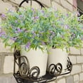 thumbnail image 6 of 8 Bundles Artificial Flowers for Outdoor, UV Resistant Fake Plastic Flowers Plants No Fading Faux Flowers for Garden Window Box Office Home Bedroom Living Room Decor  (Purple), 6 of 7