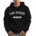 thumbnail image 5 of Men's 100% Cotton LAS VEGAS Hoodie 450g Thick Pocket Hood, 5 of 14