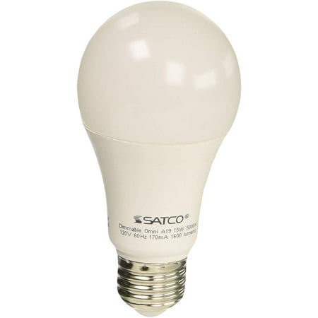 

Satco S29818 Medium Light Bulb Finish 4.63 inches Frosted White