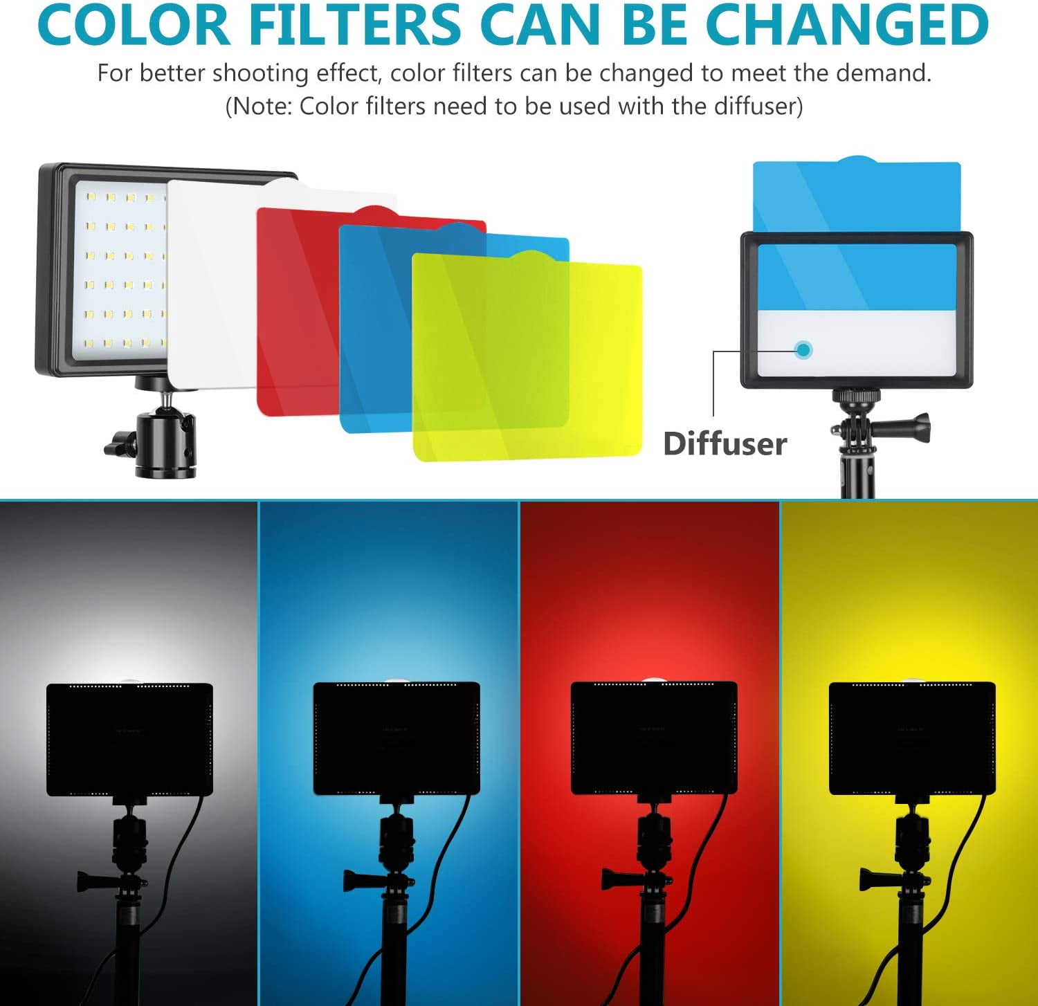 Zoom Calls 2 Pack 70 LED Video Conference Lighting with Tablet Stand Holder//Color Filters Obeamiu 5600K USB Studio Lights Kit for Video Recording YouTube Live Streaming Photography Shooting