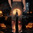 thumbnail image 6 of GrmtClth Halloween Pajamas Pants for Men Funny Novelty Pj Pants Witch Pumpkin Ghost Face Graphic Straight-Fit Costume for 2026 Halloween with Pocket Red S, 6 of 6