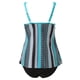 thumbnail image 4 of Mujeres Bikini Trajes de Baño Impreso Camisola Dividido Conjunto, Desmontable Acolchado Sujetador Y Corte Alto para la Playa, Piscina Y Vacaciones, 4 of 5