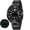 Black Stainless Steel IPB, variant on Automatic Dive Watches for Men, Sport 200M Waterproof Analog Mechanical Watch with Date Display, Super Luminous, Silicone Strap, Sapphire Crystal, Fashion Men's Diver Watch (Yellow)