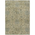 thumbnail image 2 of HomeRoots 603836 8 x 10 ft. Beige & Blue Damask Washable Indoor & Outdoor Traditional Rectangle Area Rug, 2 of 5
