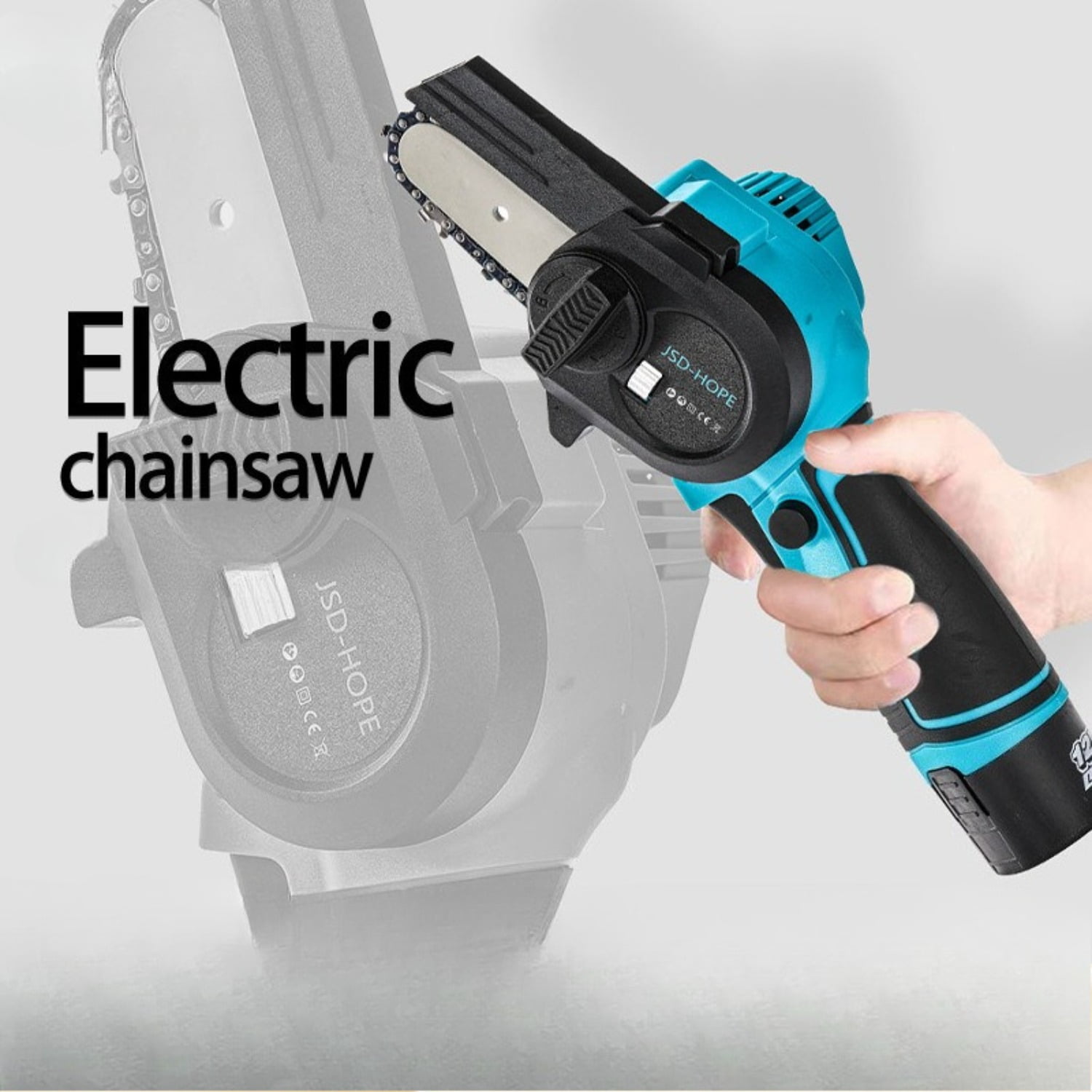 3-Inch Mini Electric Chainsaw-Cordless Handheld Chainsaw with Lithium-Ion Battery, Compact Lightweight Design for Wood Cutting, Tree Pruning&Branch Trimming, Ideal for Home Garden and Outdoor Use
