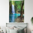 thumbnail image 3 of Woodland Decor Wall Hanging Tapestry, Waterfall asia thailand jungle tropic plants trees waterscape tourist attraction, Bedroom Living Room Dorm Accessories, 60 X 80 Inches, by Ambesonne, 3 of 5