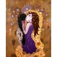 thumbnail image 2 of Ketner, Jeremiah 26x32 Gold Ornate Wood Framed with Double Matting Museum Art Print Titled - After the Kiss, 2 of 4