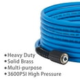 thumbnail image 2 of Pressure Washer Hose – 1/4" X 25 FT High Power Washer Extension Hose – Kink & Wear Resistant High Pressure Hose for Replacement – Compatible with M22 Fittings – 3600PSI, 2 of 6