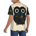 thumbnail image 2 of Rateoe Owl with Mandala Pattern Men’s Baseball Short Sleeve Polo Shirt, Midweight Men's Shirt Golf Shirt Polo Shirts Quick Dry Short-3X-Large, 2 of 7