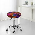 thumbnail image 7 of Goofa Skull Printed Stool Covers Round, Waterproof Round Bar Stool Covers Anti-Slip Round Bar Stool Seat Cover with Elastic Bands Durable -14 inch, 7 of 7