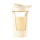 thumbnail image 1 of Taza autoagitadora de 450 ml, automática, segura, estable, de plástico de calidad alimentaria, taza mezcladora automática para el hogar, cafetería, oficina, color beige, 1 of 5