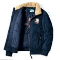 thumbnail image 5 of Herrnalise Casual Fashion Lapel Casual And Fleece Jacket Short Tooling Long Sleeve Hooded Casual Outwear & Jackets Dark Blue, 5 of 5