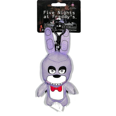 five nights at freddy's collector clips 6" plush single bonnie