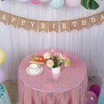 thumbnail image 3 of TRAHOO-Round Tablecloth Pink Gold Sequin 70" Wedding Sequence Tablecloths for Rounds Tables Baby Shower Tableskirts Christmas Linen Table Cloths, Fuchsia Pinks, 3 of 4