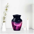 thumbnail image 6 of JAGASY Pink Urn for Ashes Adult Male - Black Small Urns for Human Ashes Keepsake - Cosmic Decorative Tiny Urn for Mom & Dad - Pink Galaxy Clouds Cremation Urns - (3 Inch), 6 of 7