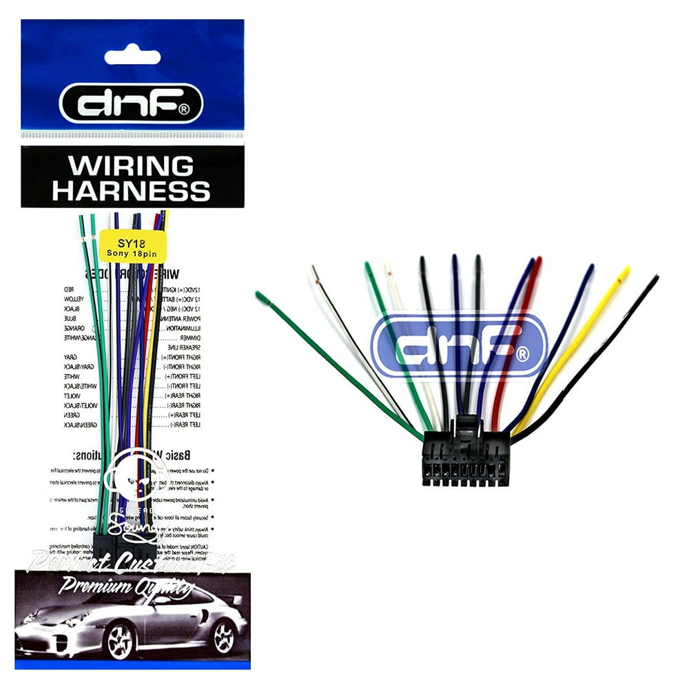 DNF SONY 18PIN RADIO WIRE HARNESS (CAR/AUDIO) POWER PLUG BACK CLIP