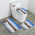 thumbnail image 1 of ABPHQTO Nueva York Juego de alfombras de baño de 3 piezas Alfombra de baño Alfombra de contorno y tapa de inodoro ABPHQTO Cont-CHAPPLE-32386, 1 of 2