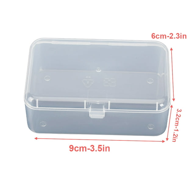 Boîtes de Rangement Rectangulaires pour Perles Légères Durables Petit Volume Contenants Non Cassants; Légères et avec Couvercle Contenants Transparents Bricolage pour Perles et Plus