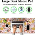 thumbnail image 2 of Large Desk Pad, Keyboard Mouse Pad Gaming Desk Mats, Mouse Pad Mat Non-Slip Rubber Base Waterproof with Stitched Edges, 35.4 X 15.7 inch for Work/Game/Office/Home Bright Summer Cartoon Fruits, 2 of 6