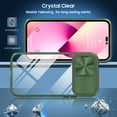 thumbnail image 6 of SaniMore Silde Camera Case for iPhone 14 Pro Max 6.7", Rugged PC & Soft TPU Crystal Clear [Not Yellowing Technology] Shockproof Protective Cover for iPhone 14 Pro Max Women Men, Olive, 6 of 7