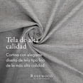 thumbnail image 4 of Cortinas Blackout para Recamara y Sala - Cortina 100% Blackout Look Lino - Aislamiento Térmico y Reducción Ruido - 2 Paneles - Cortinas 213 x 132cm Gris Medio, 4 of 16