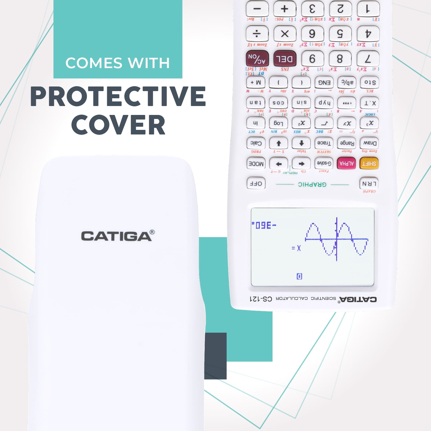 CATIGA CS-121 Scientific Calculator with Graphic Functions and Multiple Modes (2Pack)