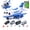 Police, variant on Interactive Airplane Toy with Toy Cars - Toy Airplane with Lights, Music, Jet Mist Effect & Play Mat - Battery-Operated, Realistic Design - Engineering & Travel Toys for Boys & Girls Age 3+