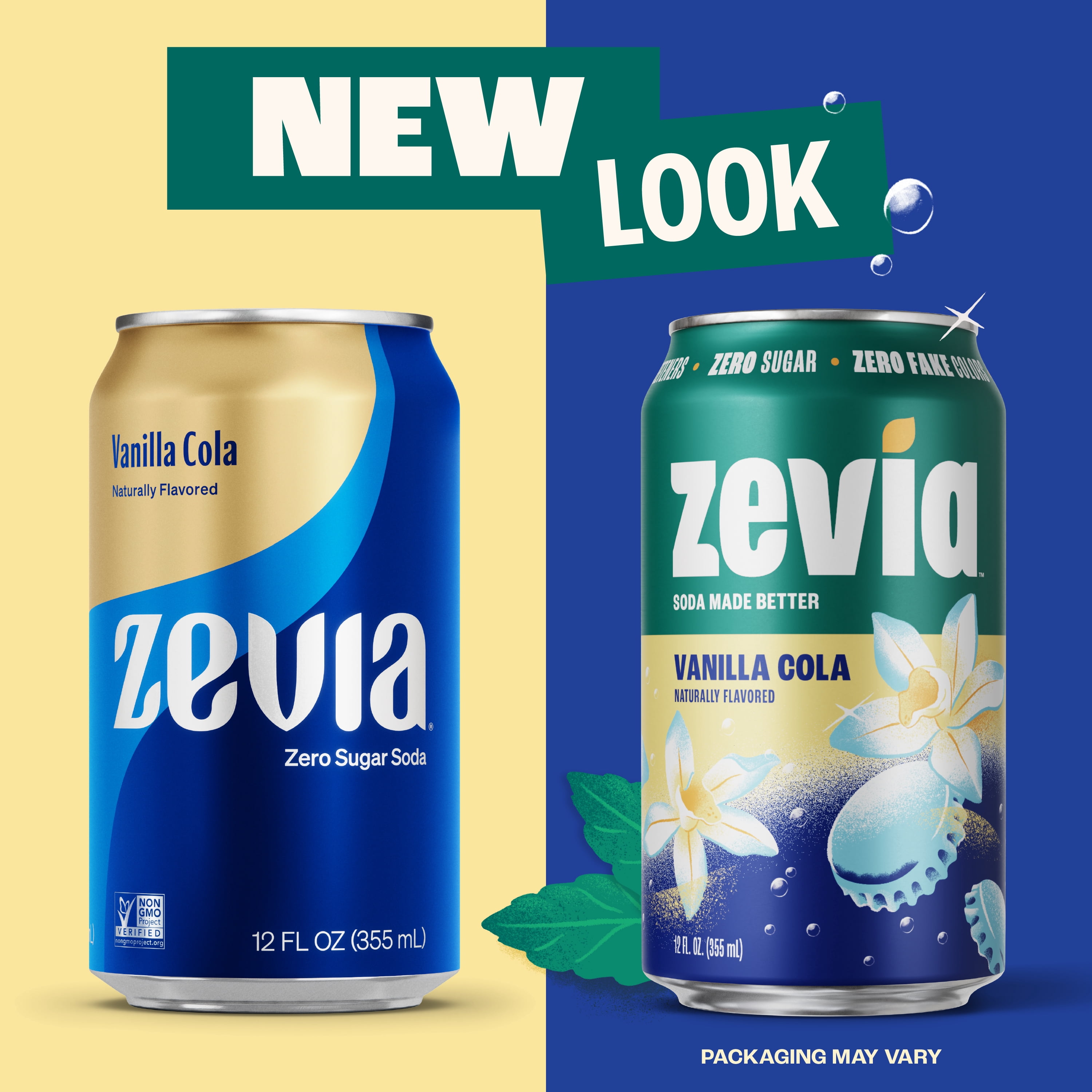 (3 pack) (3 pack) (3 pack) Zevia Zero Sugar, 0 Calorie Vanilla Cola Soda Pop, 12 fl oz, 8 Pack Cans