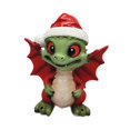 thumbnail image 2 of Minifiguras navideñas, manualidades, dragón navideño, decoración para el hogar, mesa, escritorio Estilo C, 2 of 10