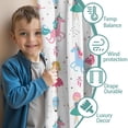 thumbnail image 3 of Blackout Kids Curtains,Fairy Tale Princess Unicorn Pattern Childrens Insulated Curtains Set Of 2,Bedroom Essentials,Toddler Room Decor 42"x54", 3 of 5