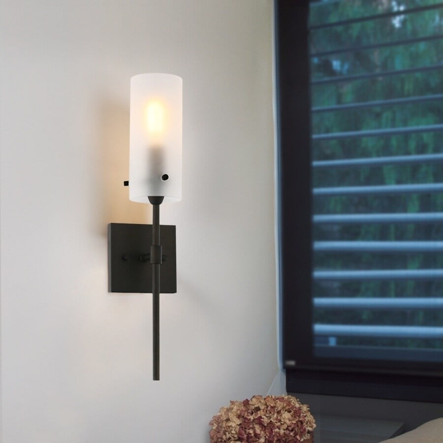 Light Society Montreal Frosted Glass Wall Sconce 