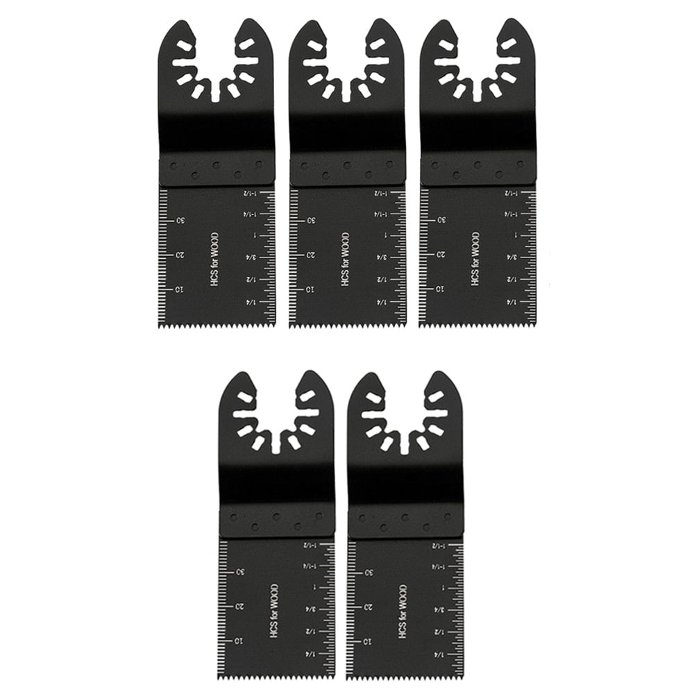 5 Pack Universal 34mm Oscillating Multi Tool Saw Blades Carbon Steel DIY Cutter 