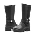 thumbnail image 3 of Botas Caña Alta Para Niña Con Cintas Brillos Plataforma 3 Cm negro 16, 3 of 6