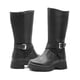 thumbnail image 3 of Botas Caña Alta Para Niña Yuyin Con Cintas Brillos Plataforma 3 Cm negro 15, 3 of 6
