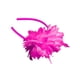 thumbnail image 2 of Qarigey Mujeres boda ceremonia pluma flor diadema ornamento niñas banquete diadema señoras Cosplay cabeza accesorio Decoración Accesorio para el cabello Rosa roja Qarigey AP012180-07B, 2 of 6