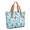 Baseball Players Light Cyan Pattern, variant on Baseballs and Trophies White Pattern Large Tote Bag for Women, Polyester Roomy Carryall with Pockets and Zipper, Lightweight Gifts Ideas for Mom Wife Friend