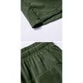 thumbnail image 6 of Men's Performance Athletic Shorts with Moisture Wicking Fabric and Side Slits Featuring Elastic Waist and Drawstring Army Green XXL, 6 of 6