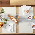 thumbnail image 2 of Martha Stewart Honeycomb Modern Farmhouse Reversible Fabric Placemat 4-Pack Set, Beige, 13"x17.5", 2 of 8