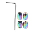 thumbnail image 6 of GOOHOCHY Durable Copper Tire Valve Stem Caps for Car Use with Airtight Seal and Vibrant Multi Colors 4pcs, 6 of 8