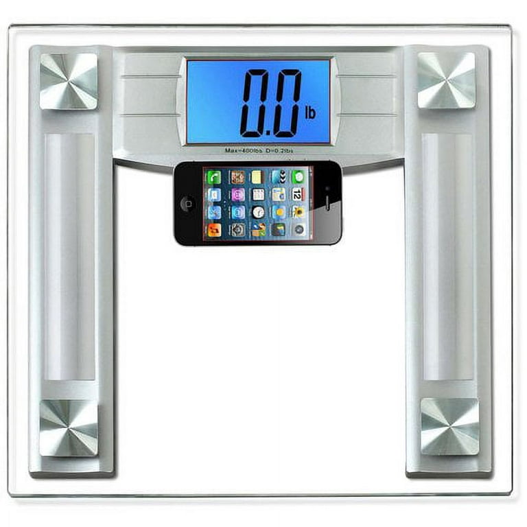 BalanceFrom Digital Body Weight Bathroom Scale with Step-On Technology and  Backlight Display, 400 Pounds, Silver