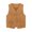 Khaki, variant on Boys Girls Retro Western Fringe Vest T Shirt for Toddler Kids Hippie Denim Look Outfit Top Costume 160 Size Coffee
