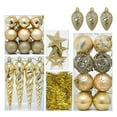 thumbnail image 6 of Hwkond Christmas Decorations Indoor 44pc Electroplated Plastic Christmas Ball Set, 6 of 8
